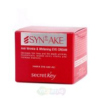 Secret Key Антивозрастной крем для кожи вокруг глаз Syn-Ake Anti Wrinkle & Whitening Eye Cream, 15 г