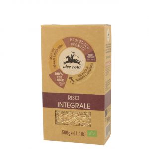 Рис Бальдо интеграле коричневый нешлифованный БИО Alce Nero Riso Integrale Biologico - 500 г (Италия)