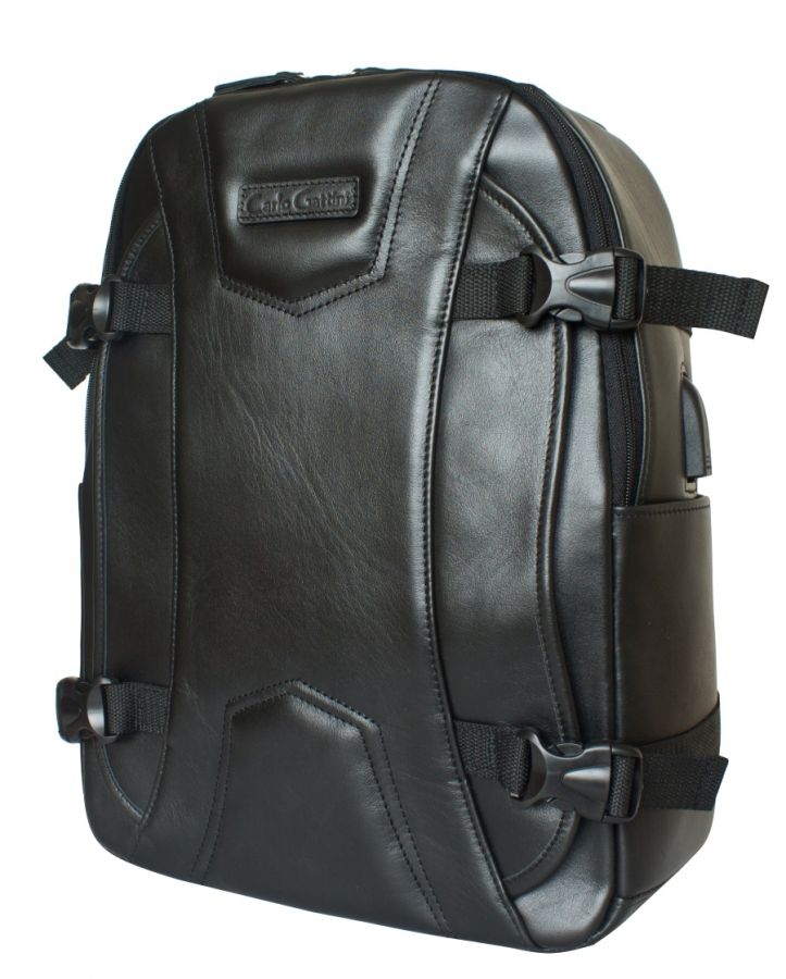 Кожаный рюкзак Carlo Gattini Falcone black 3074-01