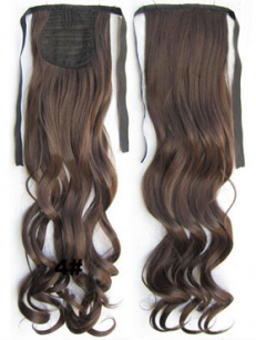Искусственные термостойкие волосы - хвост волнистые №004 (55 см) -  80 гр.