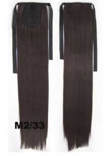 Искусственные термостойкие волосы - хвост прямые №M2/33 (55 см) -  80 гр.