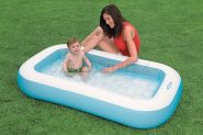 Надувной бассейн-ванна для детей от 2 лет Rectangular Baby Pool Intex 57403NP