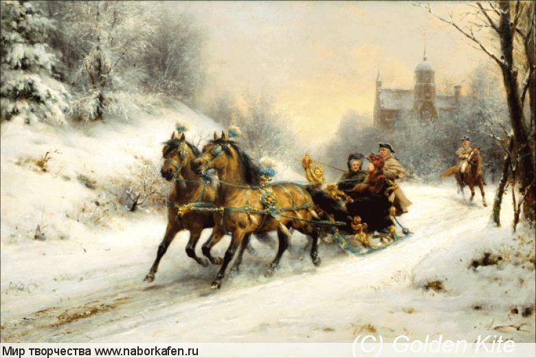 1578 A Royal Ride in the Snow with queen Emma