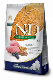 N&D Low Grain Lamb & Blueberry Puppy Medium/Maxi (ягнёнок+черника для щенков средних и крупных пород)