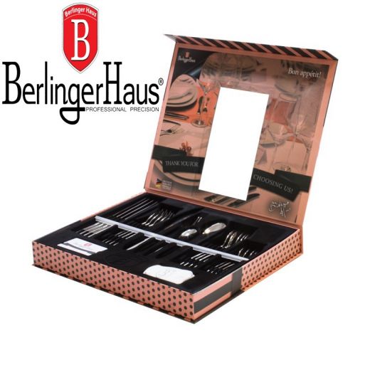 Столовые приборы 24пр Berlinger Haus BH-2150 Black Royal