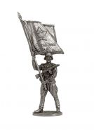Старшина Красной Армии с полковым знаменем. 1943-45 гг. СССР (олово)