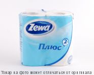 Zewa Plus.Туалетная бумага 2-х сл.белая 4 рулон., шт