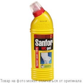 Санфор-гель Плюс для чистки унитазов "Лимонная Свежесть" 750мл, шт