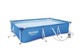 Каркасный бассейн 300 х 201 х 66 см Steel Pro Frame Pool BestWay 56411, фильтрующий насос