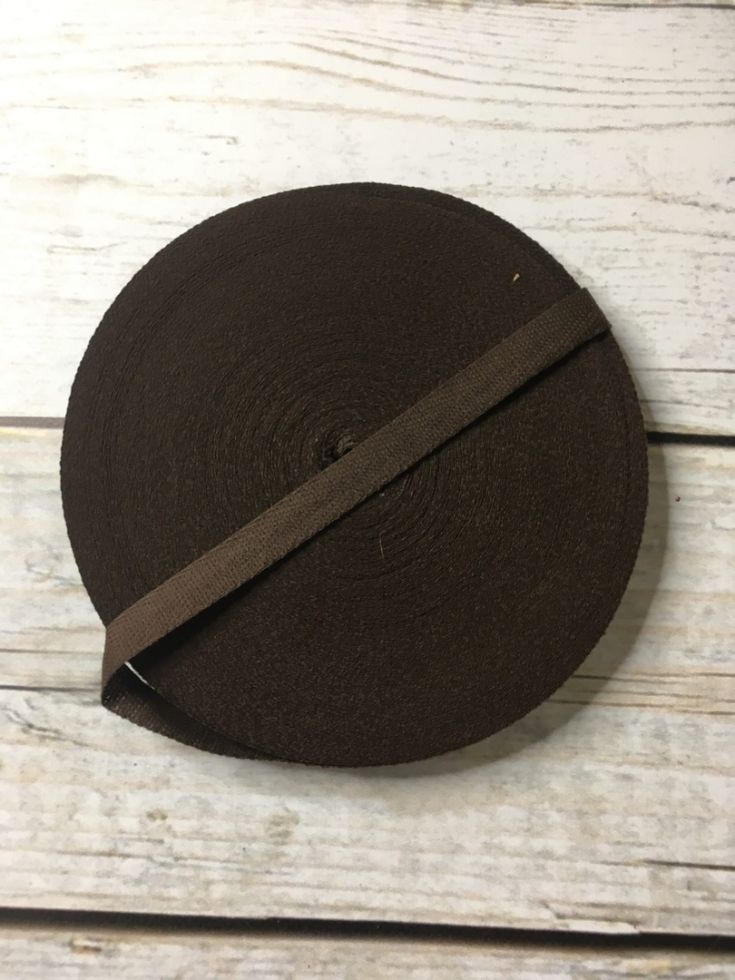 ​Киперная лента 15 мм шоколад