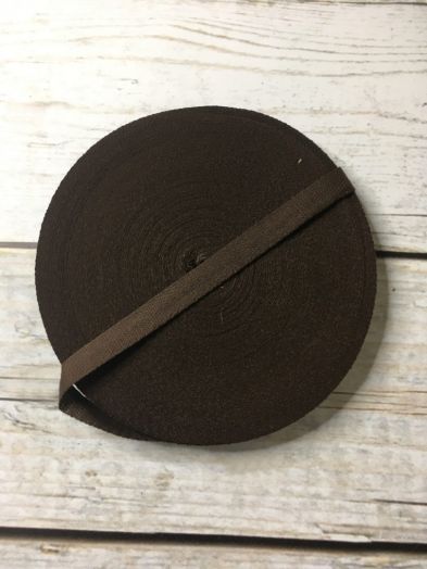 ​Киперная лента 15 мм шоколад
