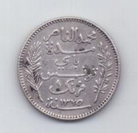 1 франк 1907 года Тунис