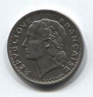 5 франков 1935 года Франция