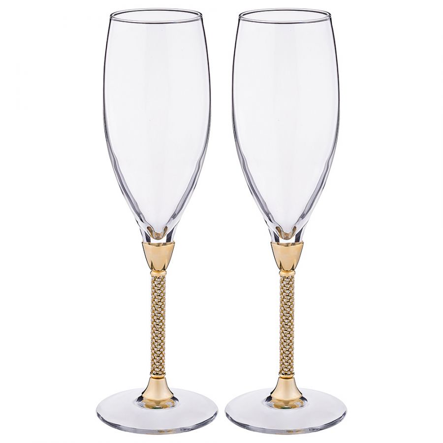 Набор бокалов для шампанского 2 шт.250 мл., h=25 см.