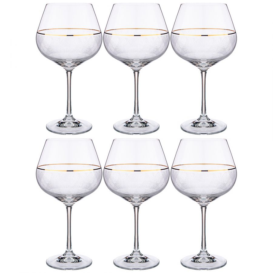 Набор бокалов для вина "Viola Elegance" 6 шт. 570 мл., h=21 см.