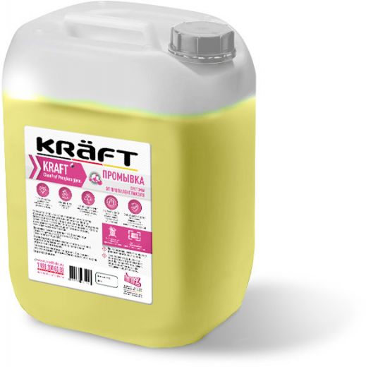 Промывка для  системы отопления от Глицерина KRAFT CleanProf  Glycerin 5 кг.