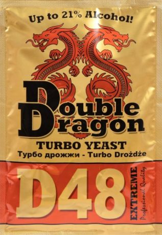 Спиртовые Турбо Дрожжи Double Dragon D48, 132 г