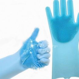 многофункциональные перчатки Magic Brush, Голубой, вид.1