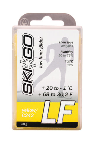 парафин skigo lf yellow низкофтористый -1/+20 60 гр