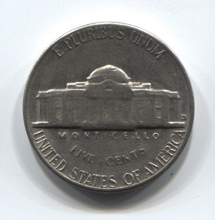 5 центов 1964 года D США XF-
