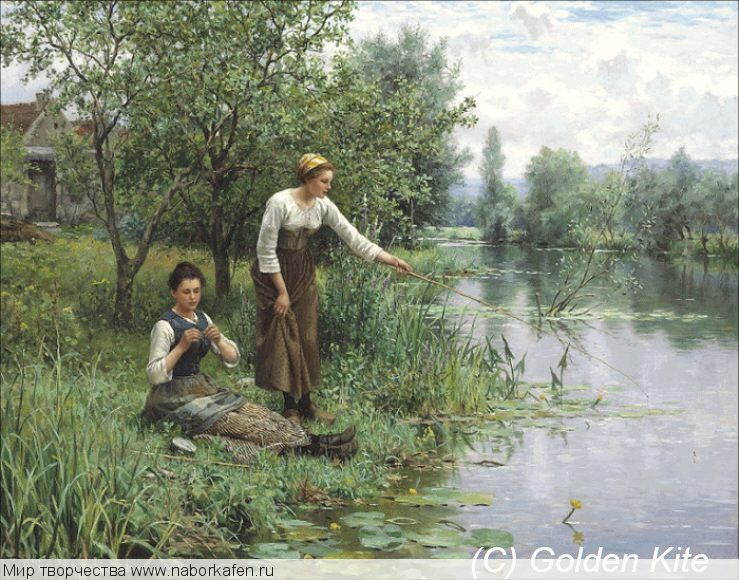 2267 Two Women Fishing