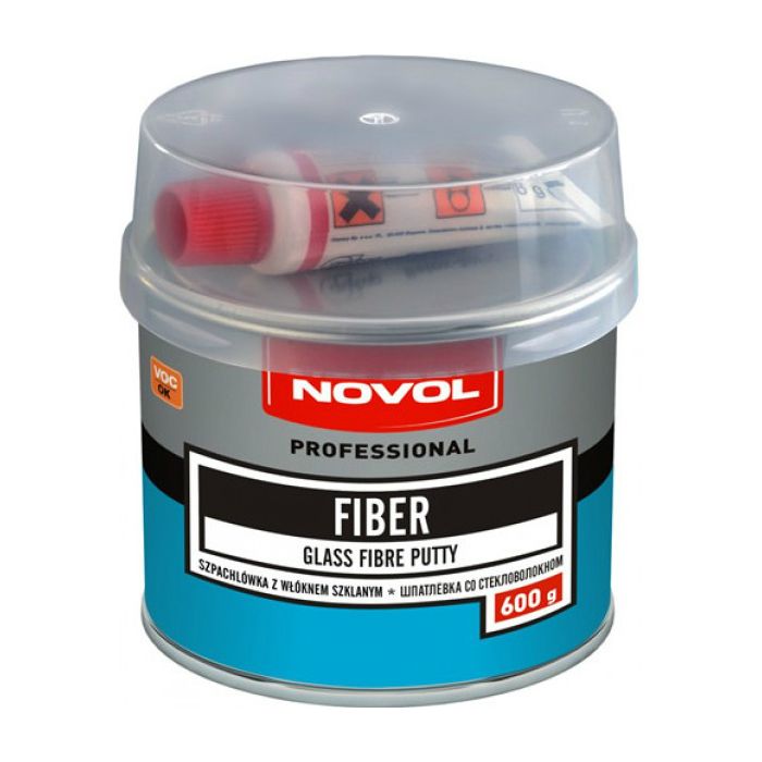 Novol FIBER Шпатлевка со стекловолокном, объем 600гр.