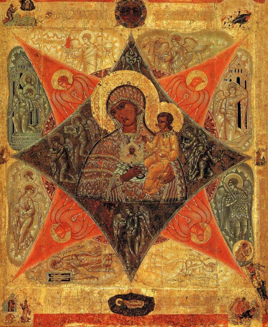 Неопалимая Купина икона Божией Матери (16 век)