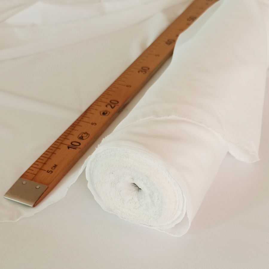 Ткань клеевая, дублерин трикотажный, ширина 125 см, цвет белый, арт. 3783-4, за 1 м.