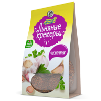 Льняные крекеры с чесноком