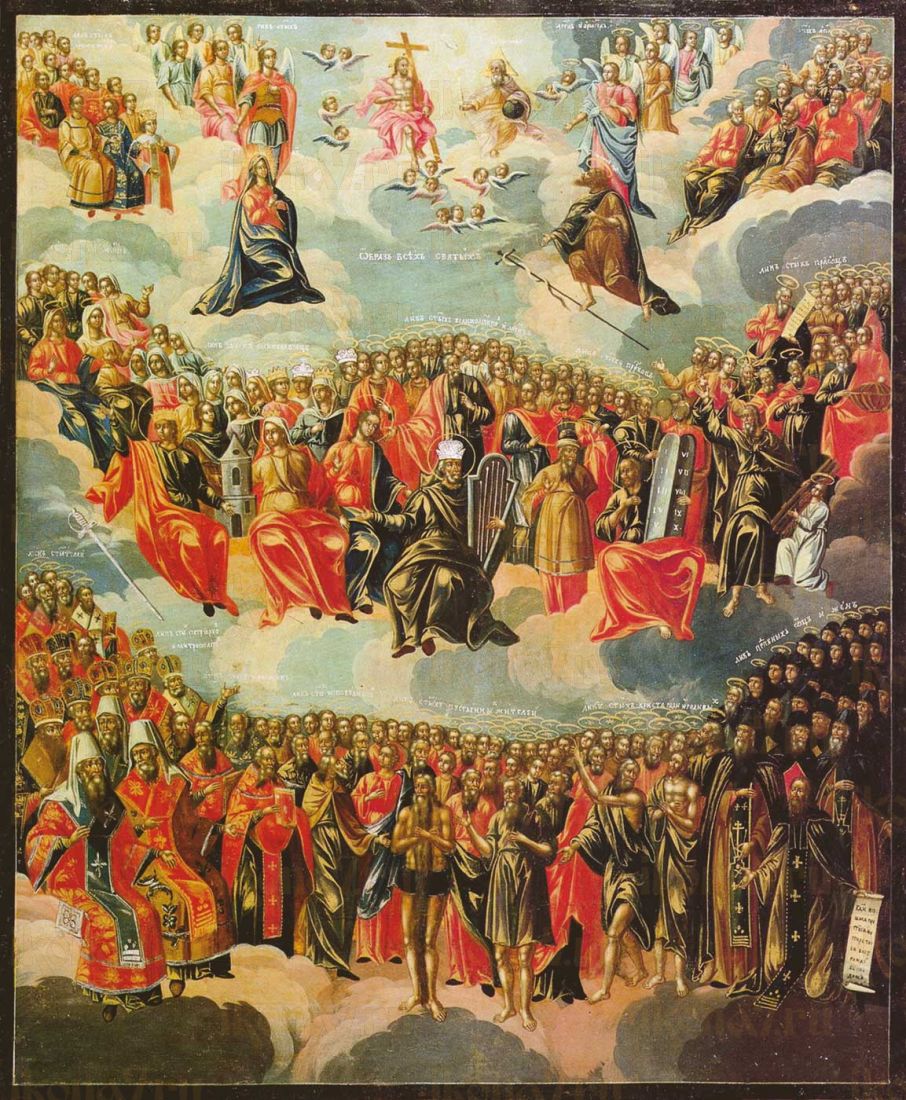 Икона Собор всех святых 16 век