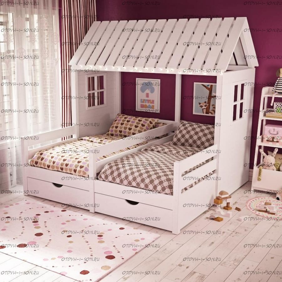 Кровать Домик Butterfly №11 (для двоих детей)