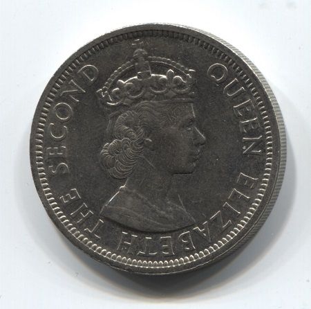 50 центов 1965 года Восточно-Карибские государства XF