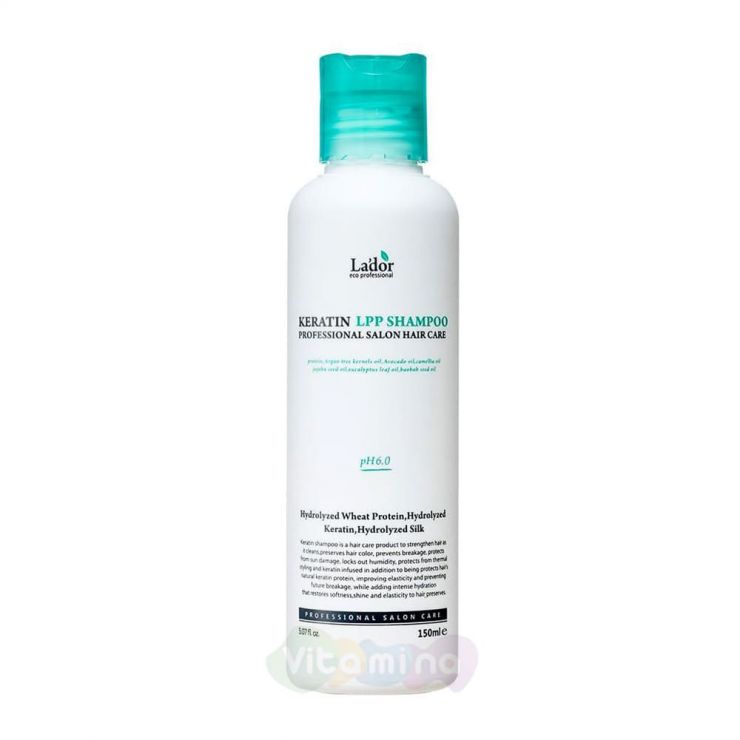 La'dor Безсульфатный шампунь для волос с кератином Keratin LPP Shampoo