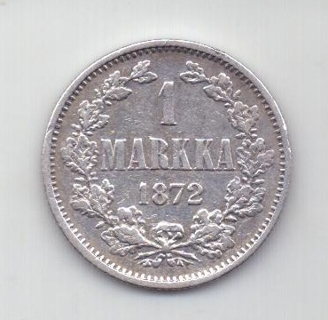 1 марка 1872 года Редкий год