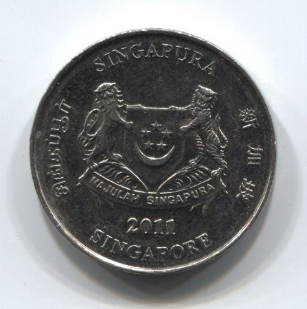 20 центов 2011 года Сингапур
