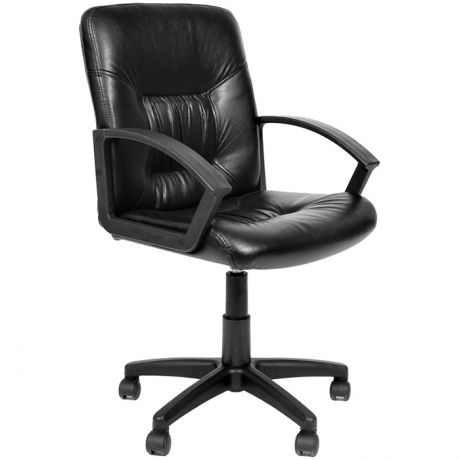 Кресло компьютерное Chairman 651 PL, экокожа черная