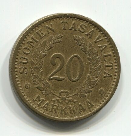 20 марок 1937 года Финляндия