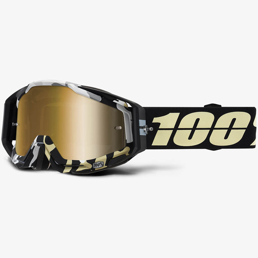 100% Racecraft Ergoflash Mirror True Gold Lens, очки для мотокросса