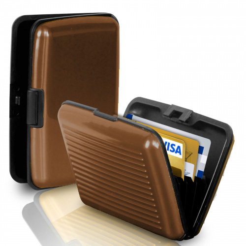 Кейс для кредитных карт Security Credit Card Wallet (цвет коричневый)