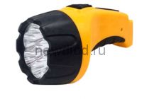 Фонарь ручной аккумуляторный MLA 03 7LED 150Lm 8ч 2 режима, з/у 230В ЧЕРНО-ЖЁЛТЫЙ IN HOME