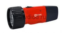 Фонарь ручной аккумуляторный MLA 01-R 5LED 120Lm 6ч 2 режима, з/у 230В КРАСНЫЙ IN HOME