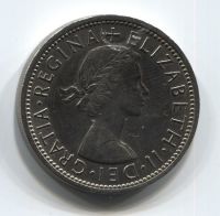 2 шиллинга (флорин) 1966 года Великобритания AUNC