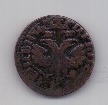 Деньга 1704 года XF Петр I
