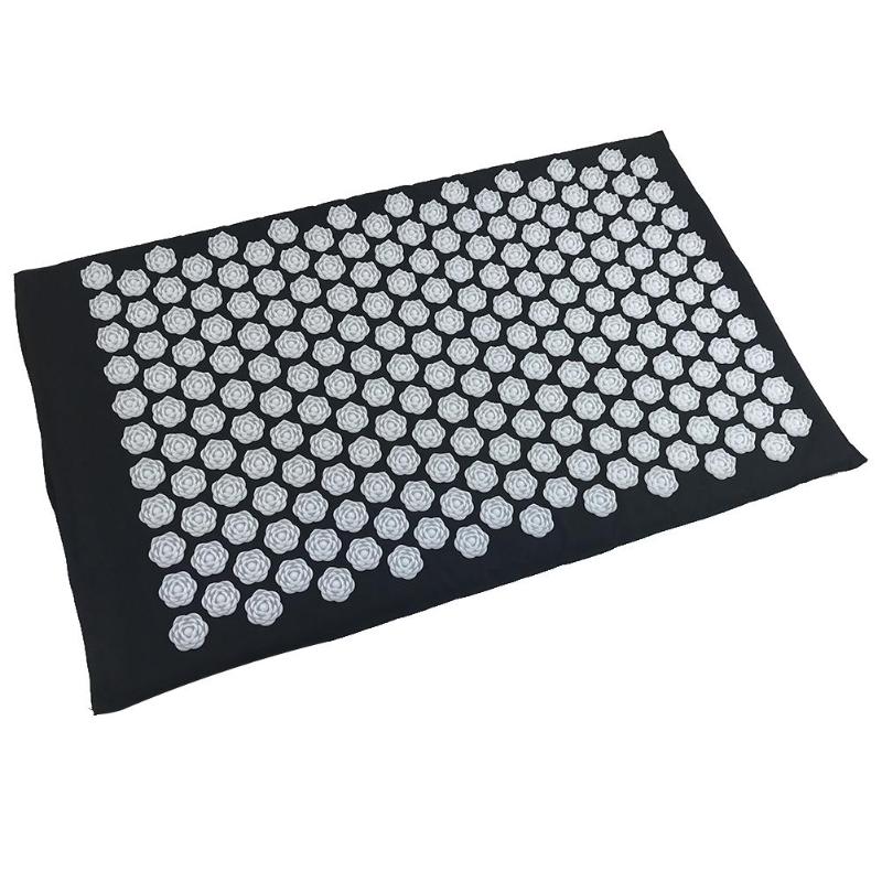 Акупунктурный массажный коврик Acupressure Mat (цвет серый)