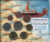 Официальный набор евро-монет  Греция 2009 BU (8 монет)