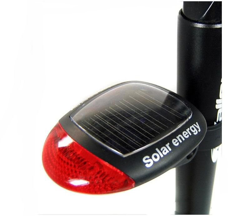 Задний велосипедный фонарь на солнечной батарее