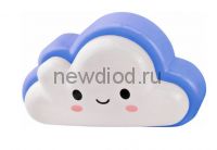 Ночник светодиодный NLA 06-CB ОБЛАЧКО синее с выключателем 230В IN HOME