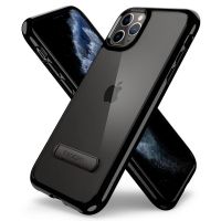 Купить чехол Spigen Ultra Hybrid S для iPhone 11 Pro черный прозрачный чехол для Айфон 11 Про в Москве в интернет магазине аксессуаров для смартфонов elite-case.ru