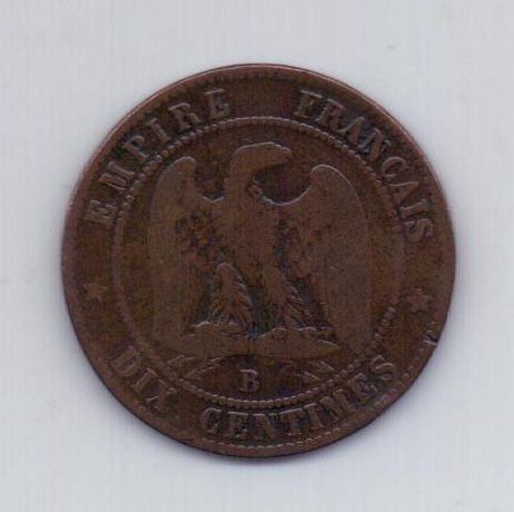 10 сантимов 1856 года Франция