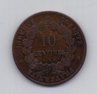 10 сантимов 1882 года Франция